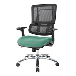 Vertical Black Mesh Back Chair